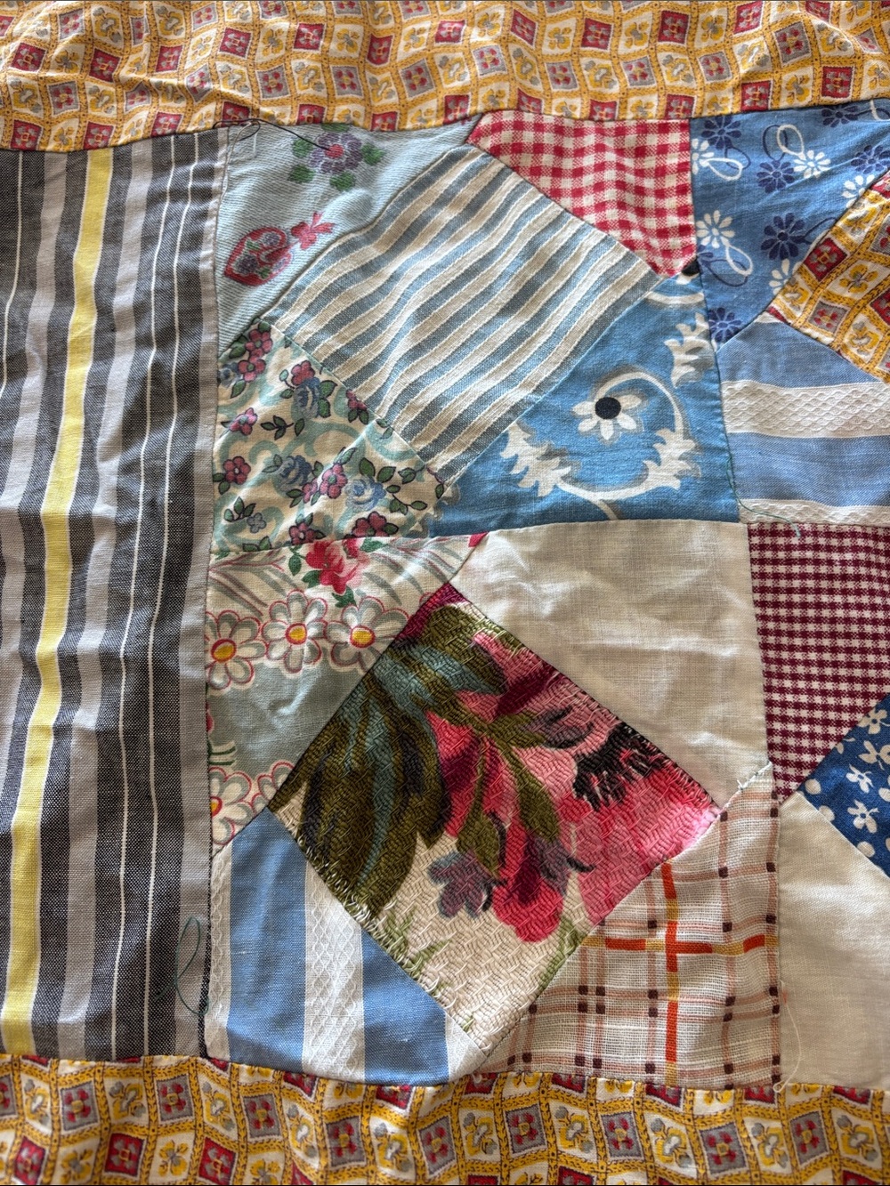 Patchwork quilt top - Picture 8 of 14